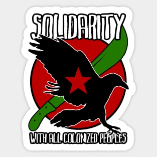 CROW - Colonized Solidarity Sticker